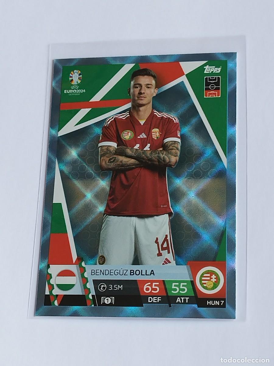 Cromos de F&uacute;tbol: BOLLA BLUE CRYSTAL #HUN 7 HUNGR&Iacute;A AZUL PARALELA TOPPS EUROCOPA 2024 MATCH ATTAX UEFA EURO 24 HUN7