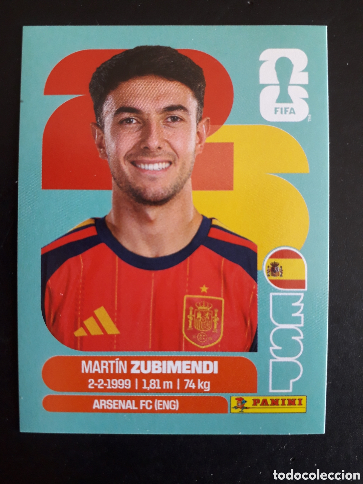 Cromos de F&uacute;tbol: ZUBIMENDI ESPA&Ntilde;A ESP 9 MUNDIAL F&Uacute;TBOL 2026 FIFA WORLD CUP PANINI SIN PEGAR PEDIDO M&Iacute;NIMO 3&euro;