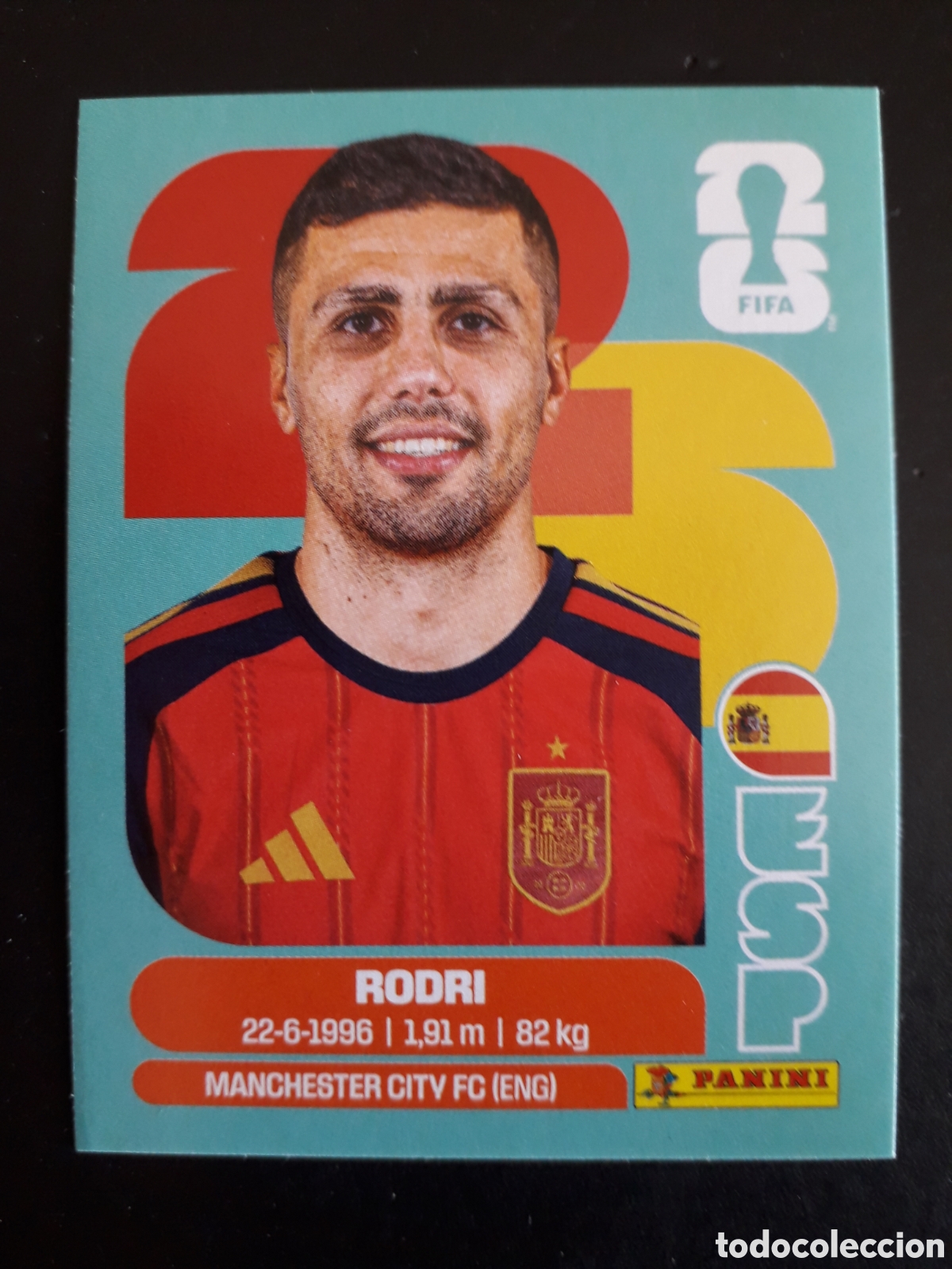 Cromos de F&uacute;tbol: RODRI ESPA&Ntilde;A ESP 10 MUNDIAL F&Uacute;TBOL 2026 FIFA WORLD CUP PANINI SIN PEGAR PEDIDO M&Iacute;NIMO 3&euro;