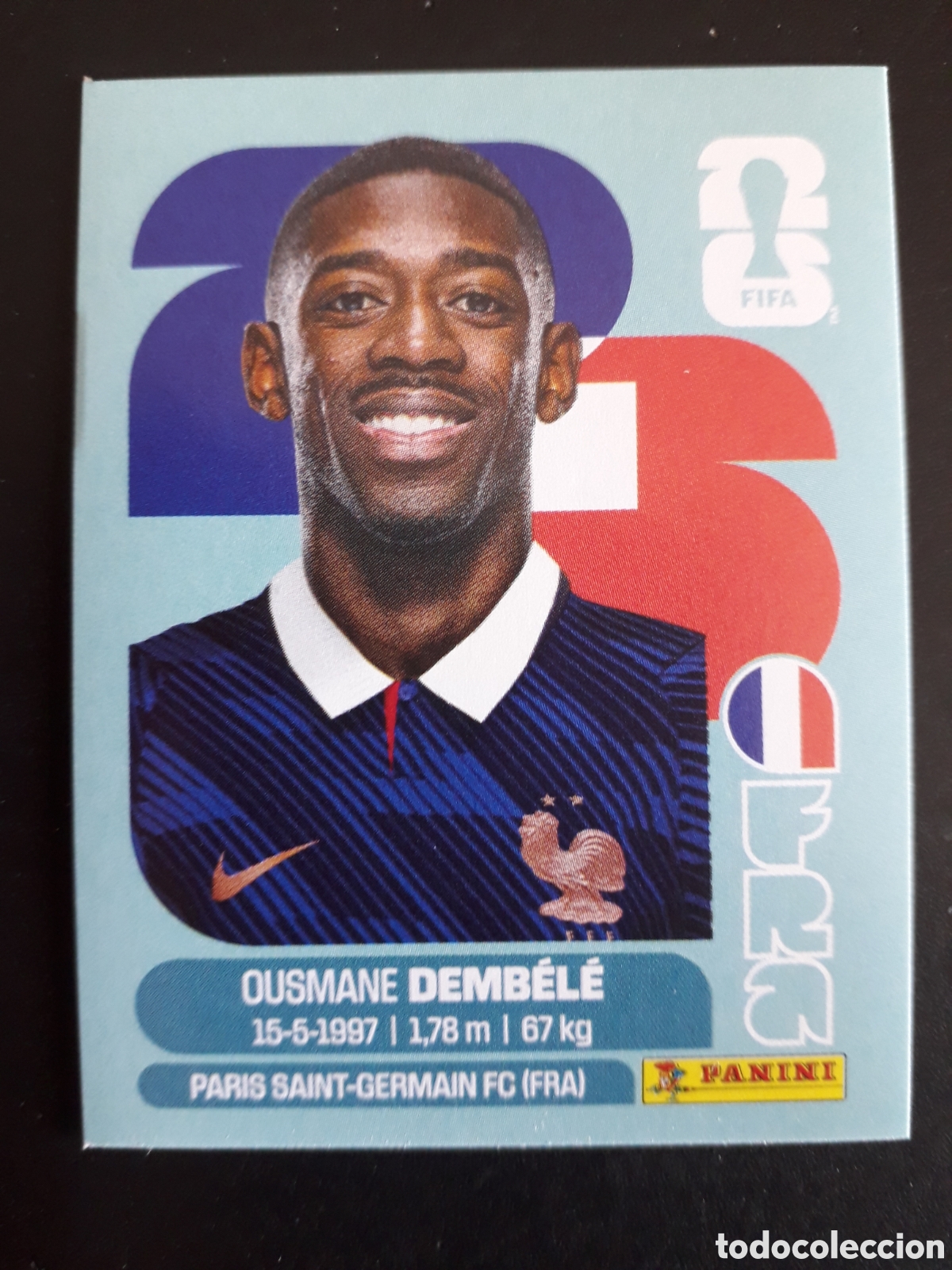 Cromos de F&uacute;tbol: DEMB&Eacute;L&Eacute; FRANCIA FRA 15 MUNDIAL F&Uacute;TBOL 2026 FIFA WORLD CUP PANINI SIN PEGAR PEDIDO M&Iacute;NIMO 3&euro;