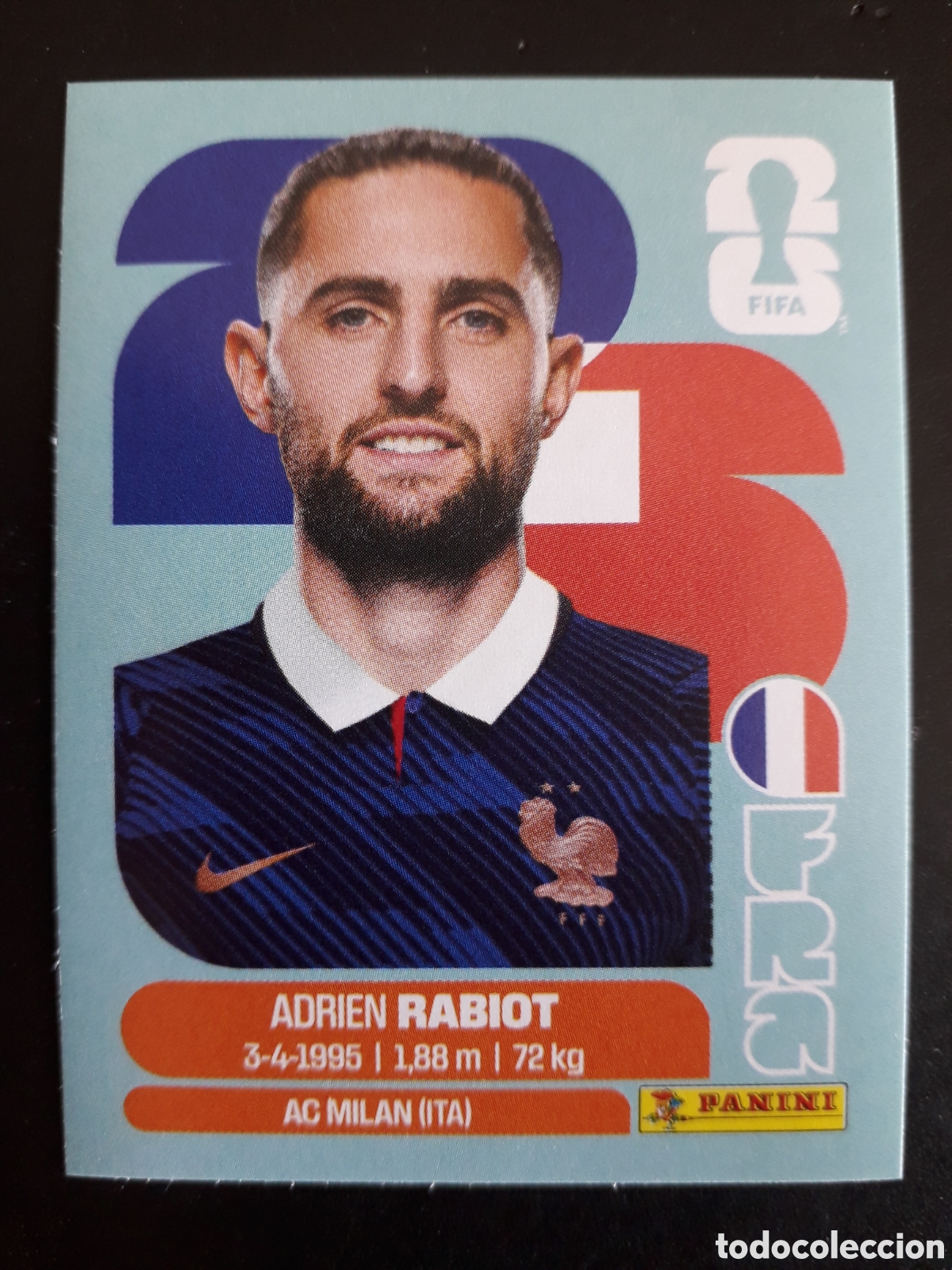 Figurine di Calcio: RABIOT FRANCIA FRA 12 MUNDIAL F&Uacute;TBOL 2026 FIFA WORLD CUP PANINI SIN PEGAR PEDIDO M&Iacute;NIMO 3&euro;