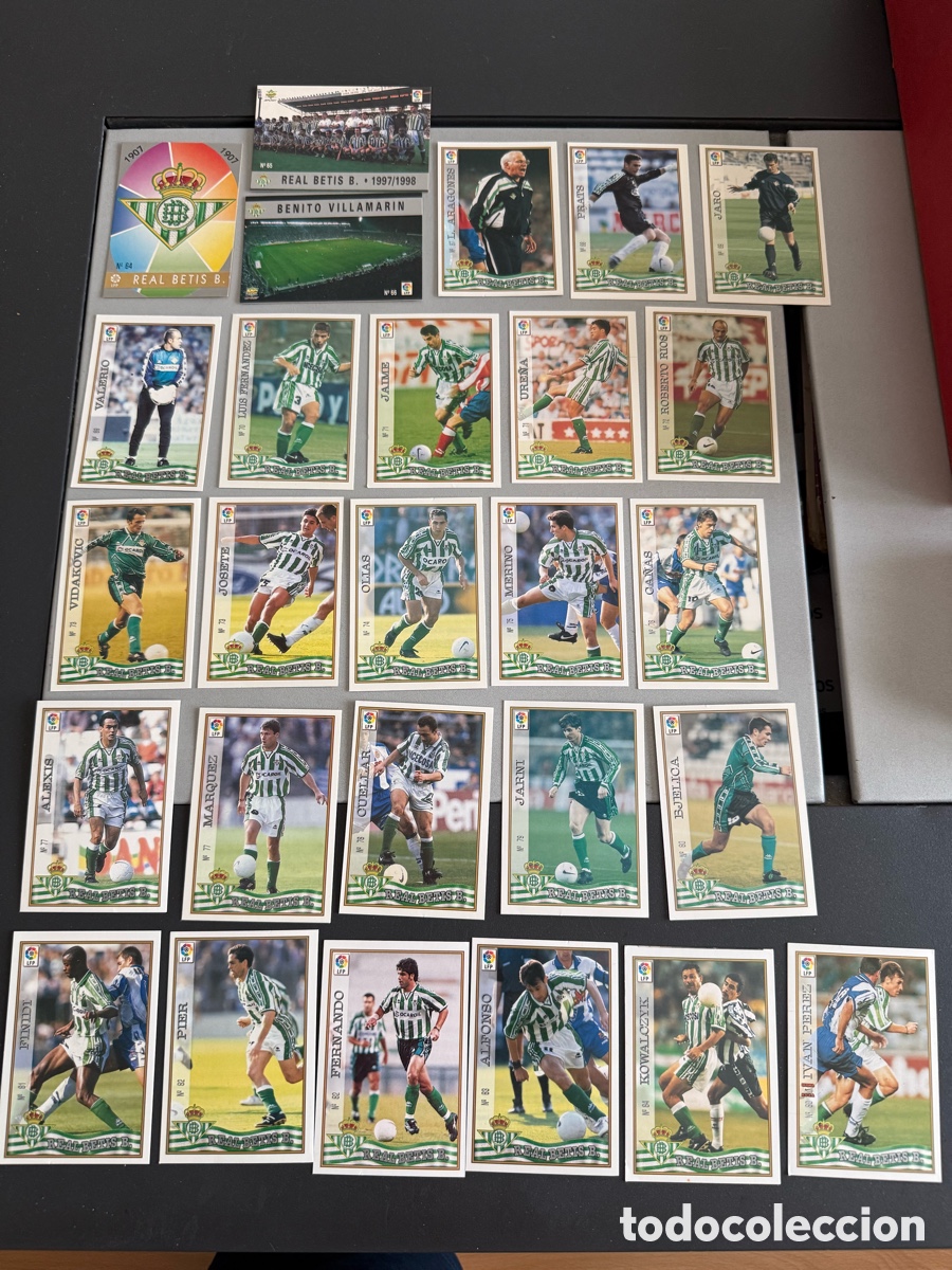 Figurine di Calcio: MUNDICROMO 97-98. REAL BETIS. 27 Cromos
