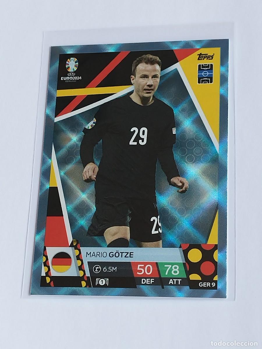Cromos de F&uacute;tbol: GOTZE BLUE CRYSTAL GER 9 ALEMANIA AZUL PARALELA TOPPS EUROCOPA 2024 MATCH UEFA ATTAX EURO 24 GER9