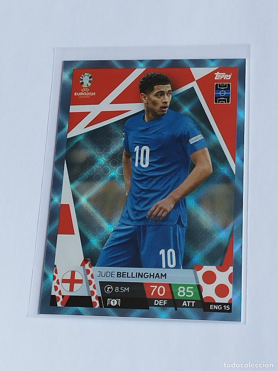 Cromos de F&uacute;tbol: BELLINGHAM BLUE CRYSTAL ENG 15 INGLATERRA AZUL PARALELA TOPPS EUROCOPA 2024 MATCH ATTAX EURO ENG15