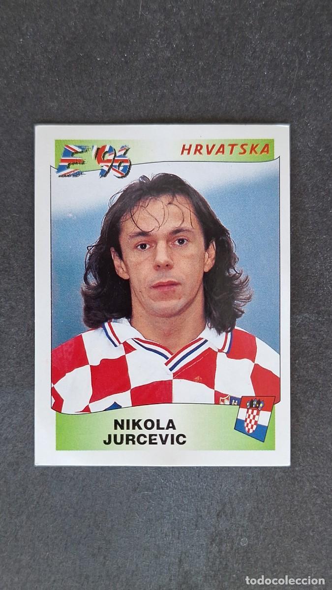 Cromos de F&uacute;tbol: L2 NIKOLA JURCEVIC SELECCION CROACIA 344 EUROCOPA 1996 EURO 96 PANINI NUNCA PEGADO SIN PEGAR