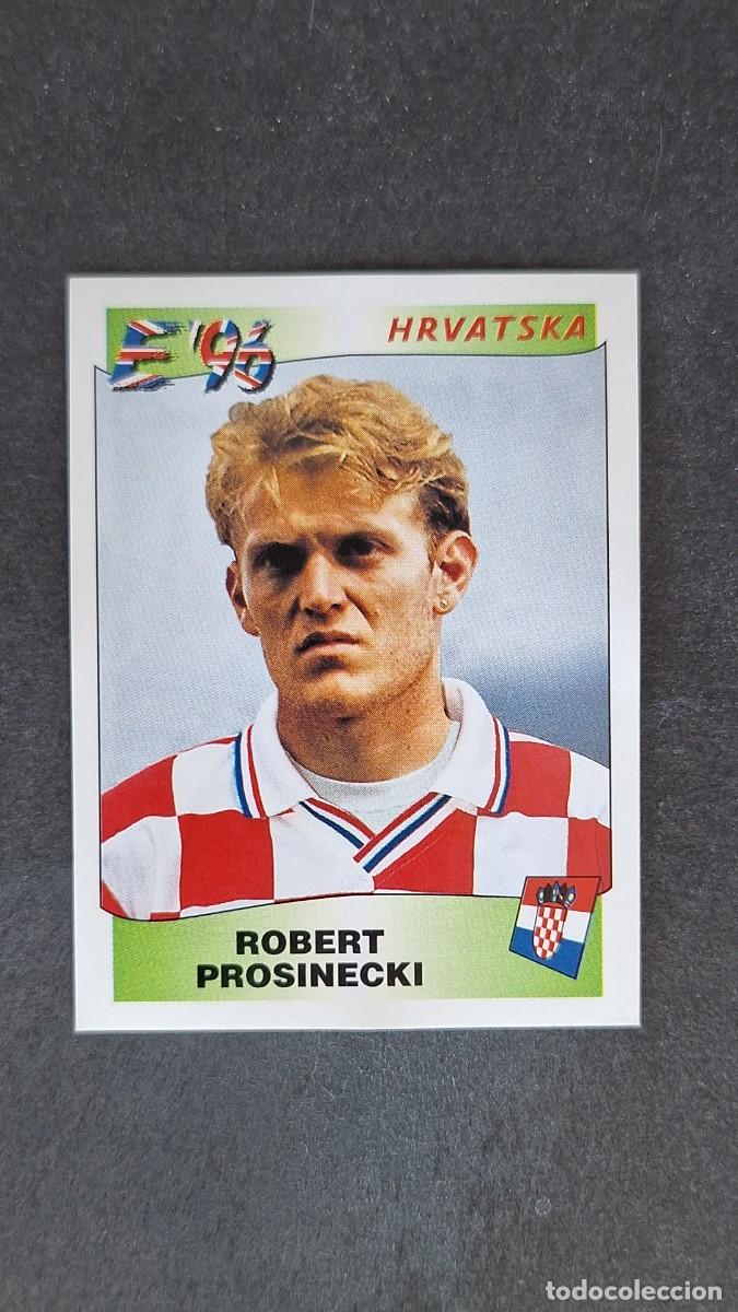 Cromos de F&uacute;tbol: L2 ROBERT PROSINECKI SELECCION CROACIA 349 EUROCOPA 1996 EURO 96 PANINI NUNCA PEGADO SIN PEGAR