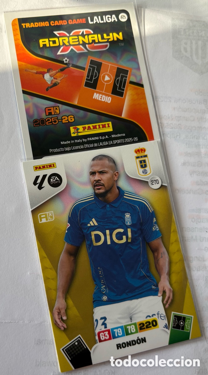 Cromos de F&uacute;tbol: ADRENALYN 25-26 OVIEDO/ 270