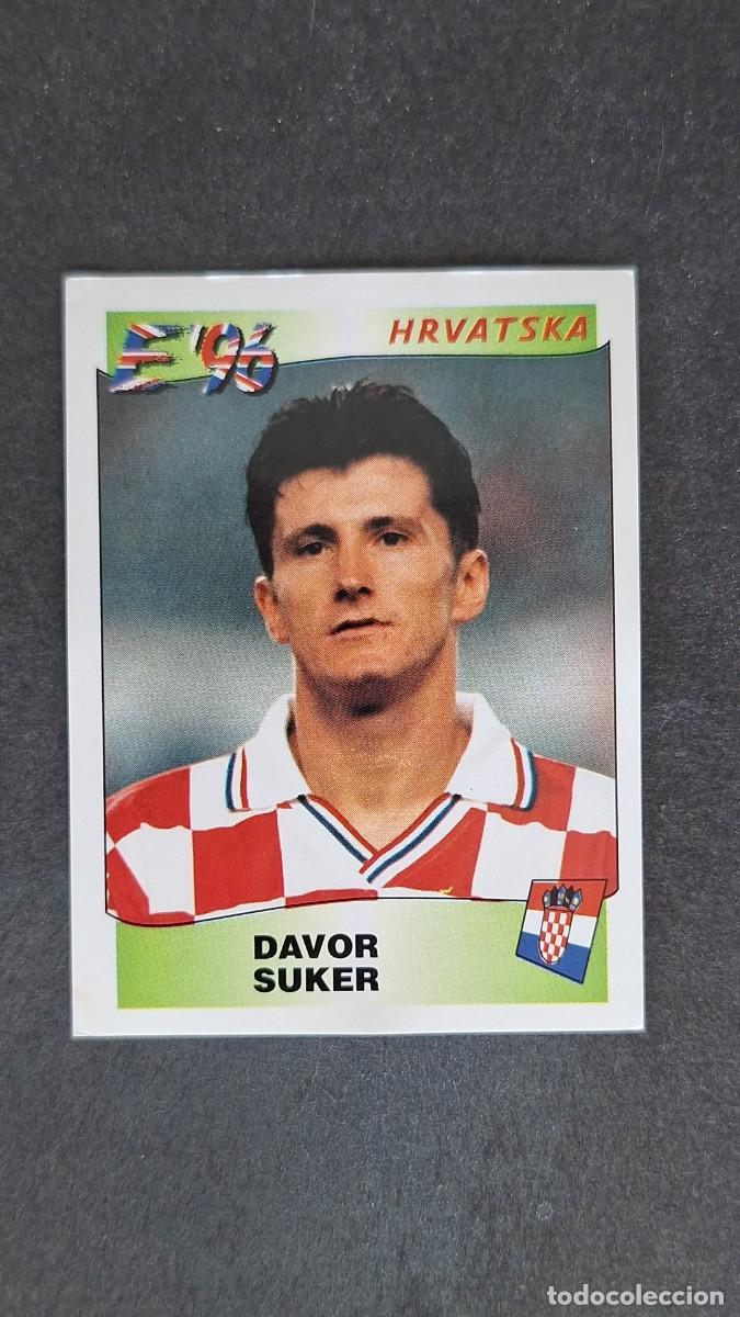 Cromos de F&uacute;tbol: L2 DAVOR SUKER SELECCION CROACIA 350 EUROCOPA 1996 EURO 96 PANINI NUNCA PEGADO SIN PEGAR