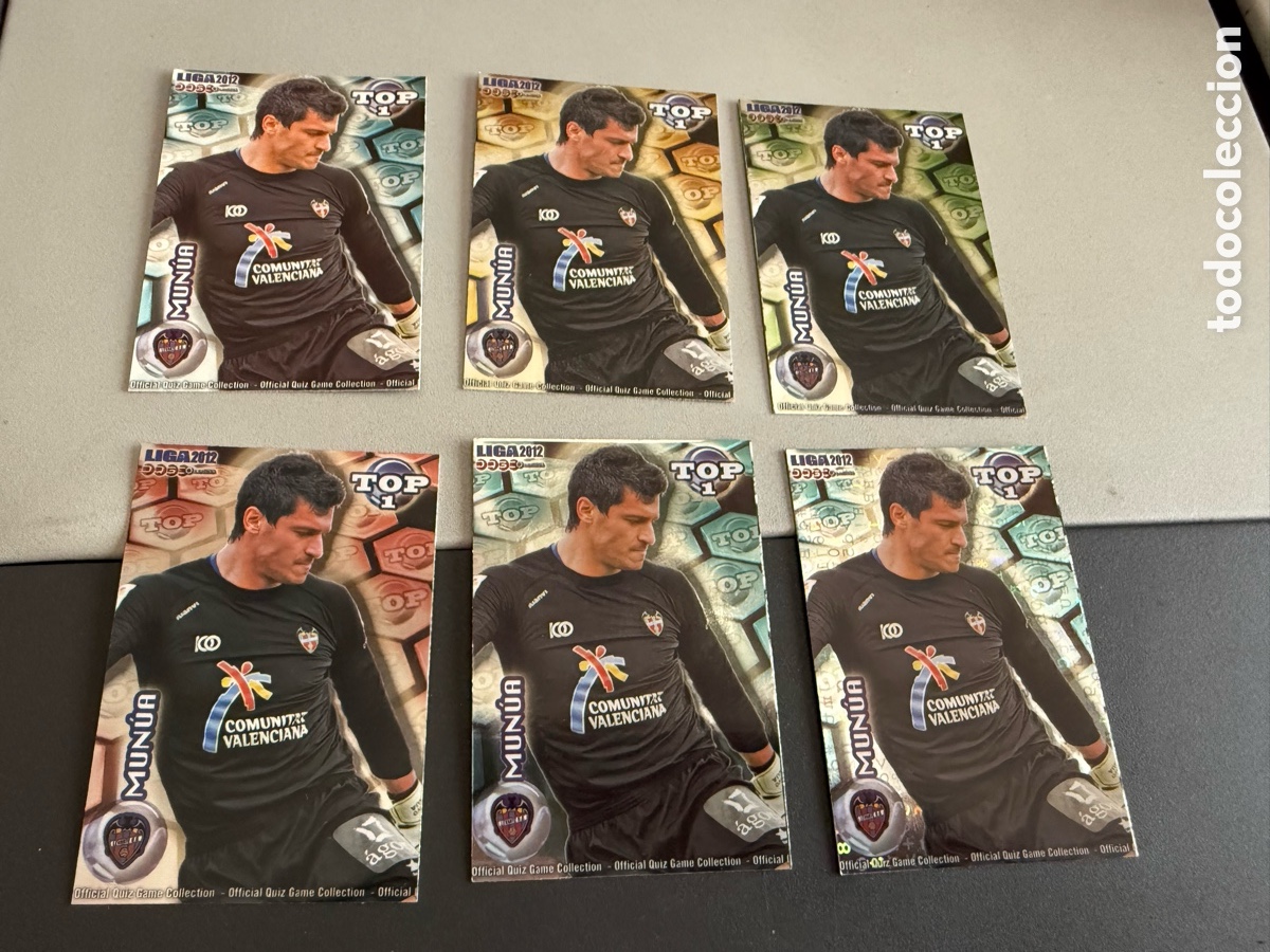 Cromos de F&uacute;tbol: MUNDICROMO 2012. n 548. TOP 1. 6 cromos diferentes