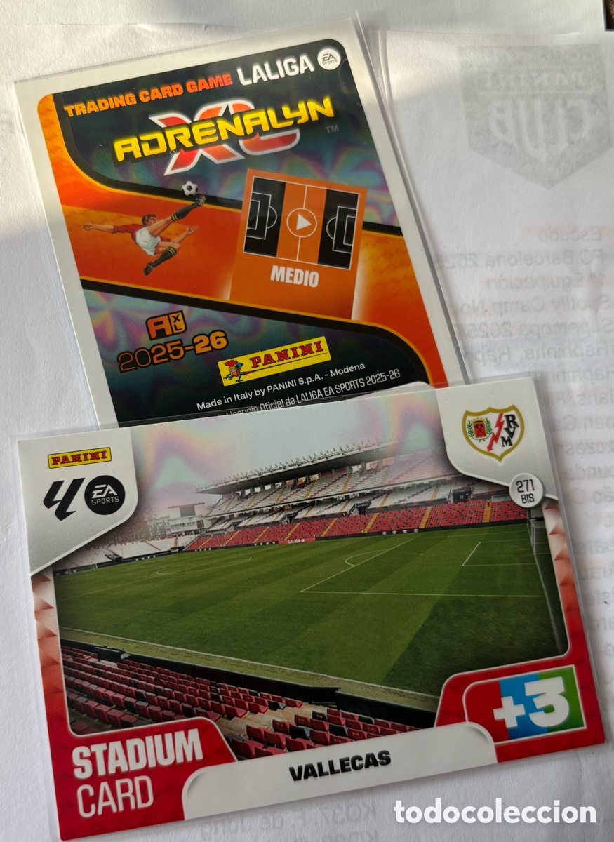 Cromos de F&uacute;tbol: ADRENALYN 25-26 / 271bis / RAYO