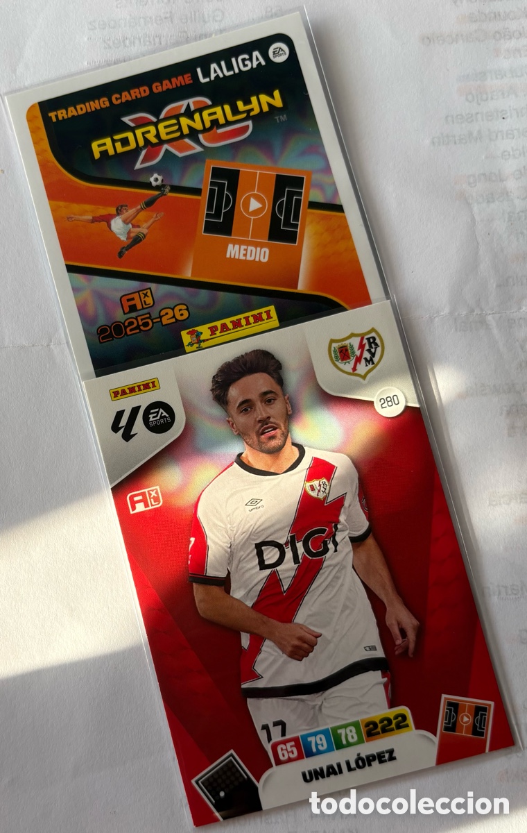 Cromos de F&uacute;tbol: ADRENALYN 25-26 / RAYO V -280