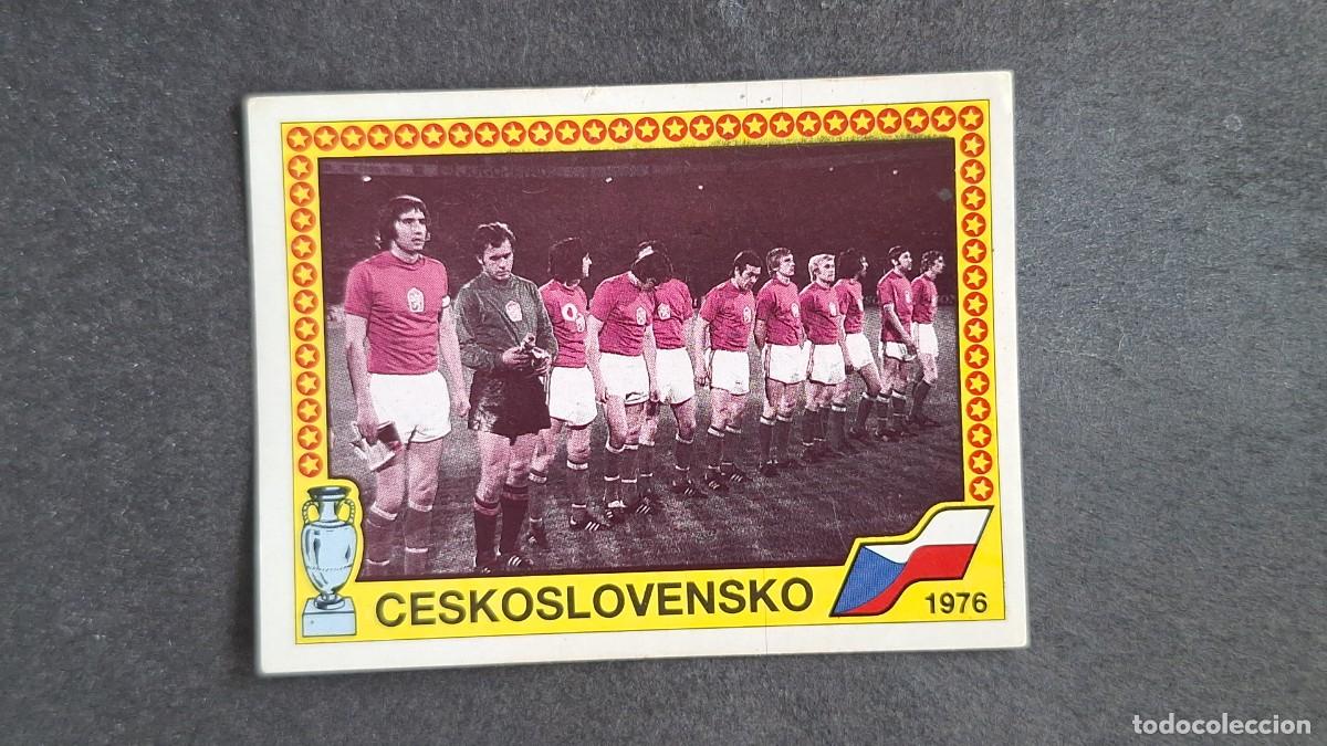 Cromos de F&uacute;tbol: L2 EQUIPO SELECCION CHECOSLOVAQUIA 1976 13 EUROCOPA ALEMANIA 88 1988 PANINI NUNCA PEGADO SIN PEGAR