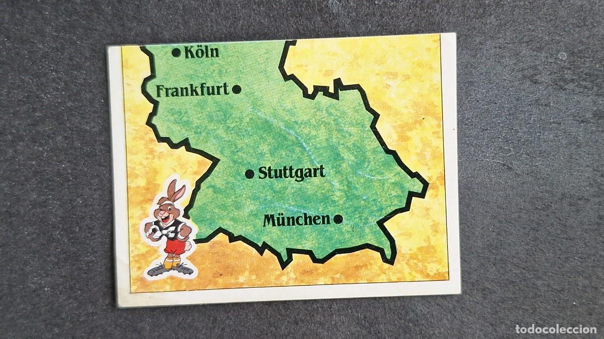 Cromos de F&uacute;tbol: L2 MAPA EUROCOPA 20 EUROCOPA ALEMANIA 88 1988 PANINI NUNCA PEGADO SIN PEGAR