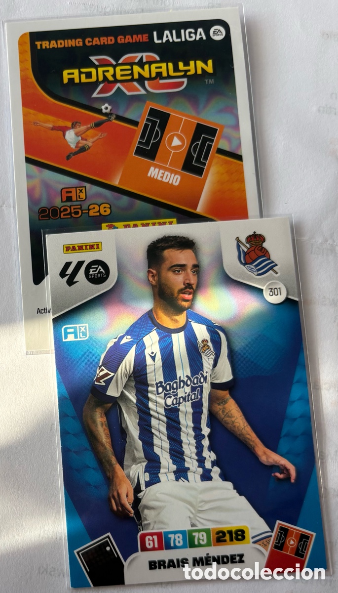 Cromos de F&uacute;tbol: ADRENALYN 25-26 / SOCIEDAD 301