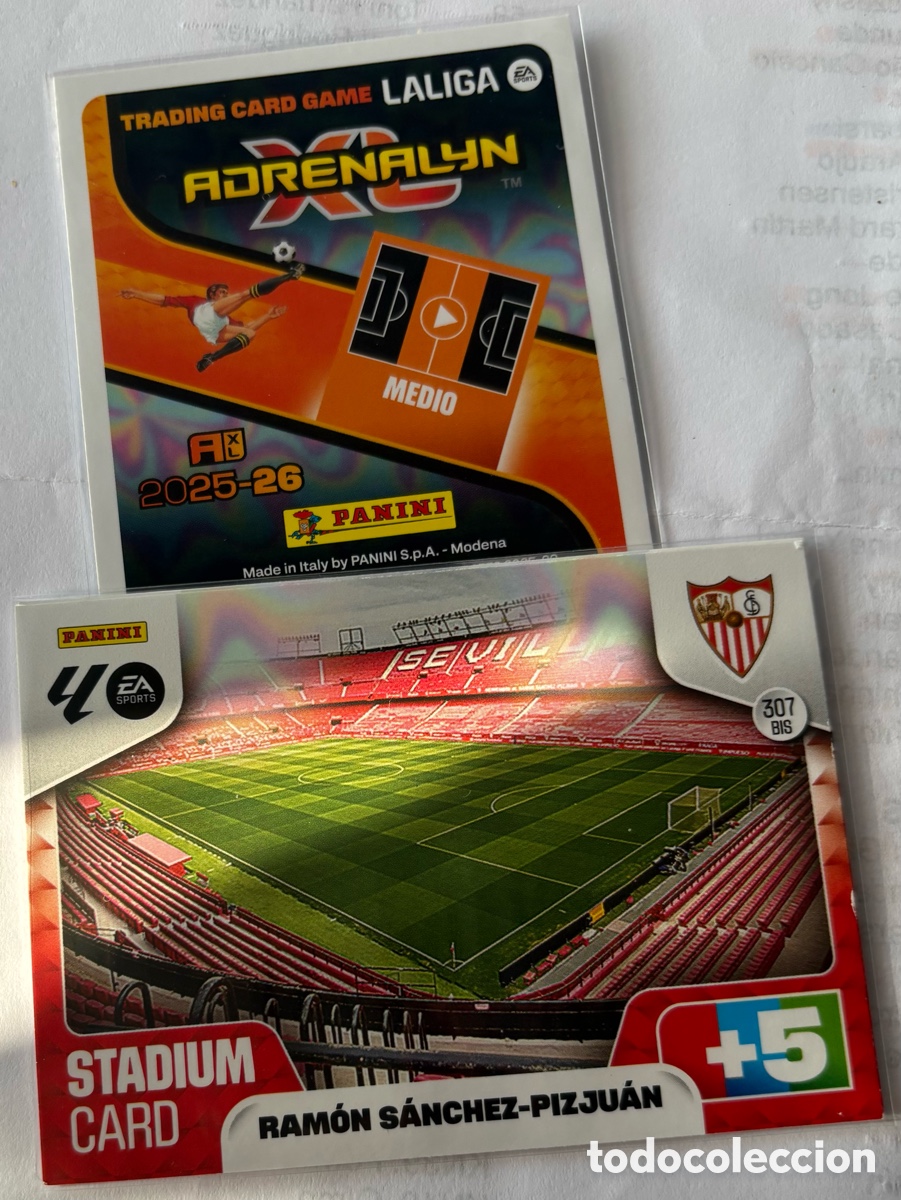 Cromos de F&uacute;tbol: ADRENALYN 25-26/ SEVILLA 307bis