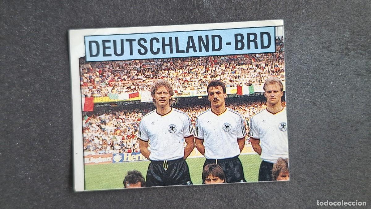 Cromos de F&uacute;tbol: L2 EQUIPO SELECCION ALEMANIA 45 EUROCOPA ALEMANIA 88 1988 PANINI NUNCA PEGADO SIN PEGAR