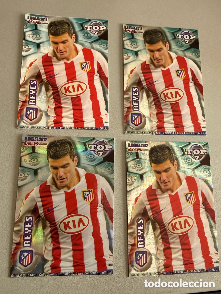 Cromos de F&uacute;tbol: MUNDICROMO 2012. n 599 Top 7. REYES. 4 cromos diferentes