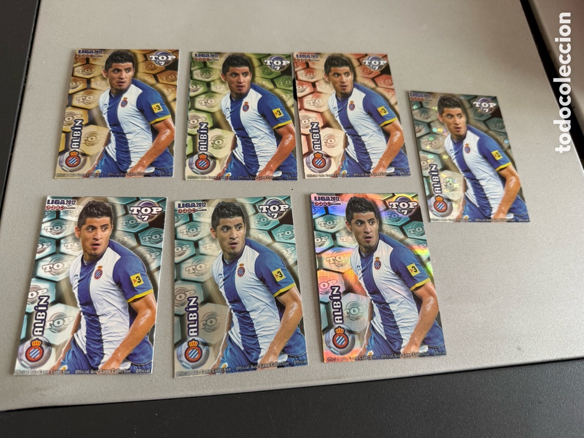 Cromos de F&uacute;tbol: MUNDICROMO 2012. n 600. Top 7. ALBIN. 7 cromos diferentes