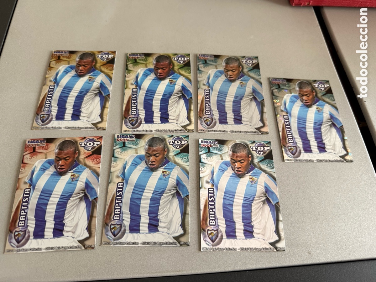 Cromos de F&uacute;tbol: MUNDICROMO 2012. n 601. Top 7. BAPTISTA. 7 cromos diferentes
