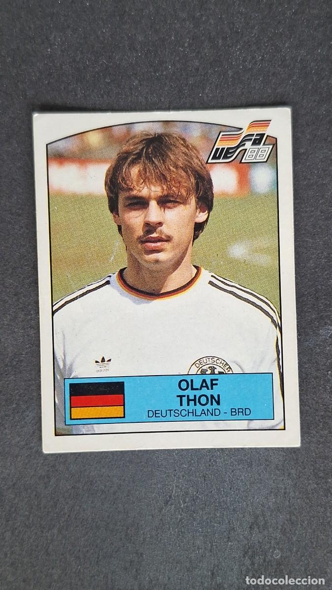 Cromos de F&uacute;tbol: L2 OLAF THON SELECCION ALEMANIA 66 EUROCOPA ALEMANIA 88 1988 PANINI NUNCA PEGADO SIN PEGAR