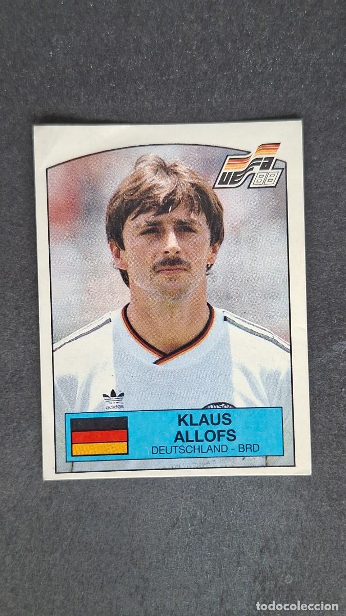 Cromos de F&uacute;tbol: L2 KLAUS ALLOFS SELECCION ALEMANIA 70 EUROCOPA ALEMANIA 88 1988 PANINI NUNCA PEGADO SIN PEGAR