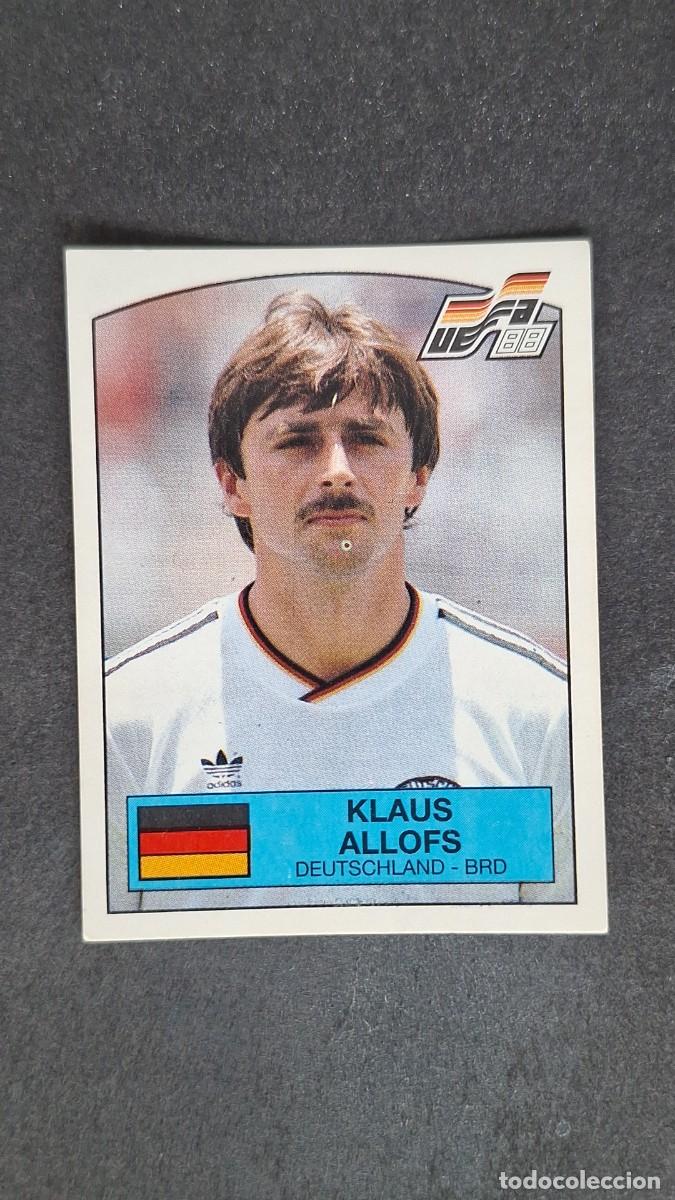 Cromos de F&uacute;tbol: L2 KLAUS ALLOFS SELECCION ALEMANIA 70 EUROCOPA ALEMANIA 88 1988 PANINI NUNCA PEGADO SIN PEGAR