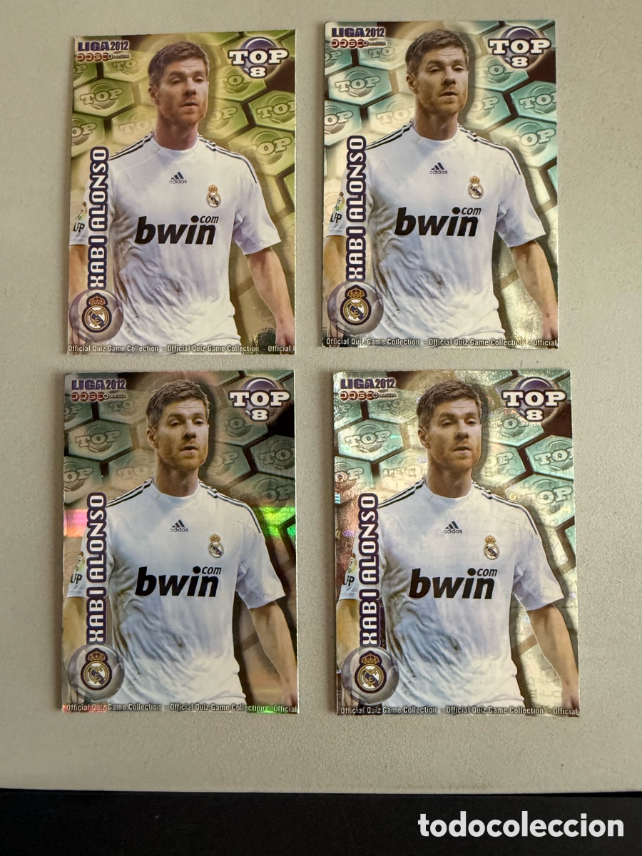 Football Stickers: MUNDICROMO 2012. n 605. Top 8. XABI ALONSO. 4 cromos diferentes