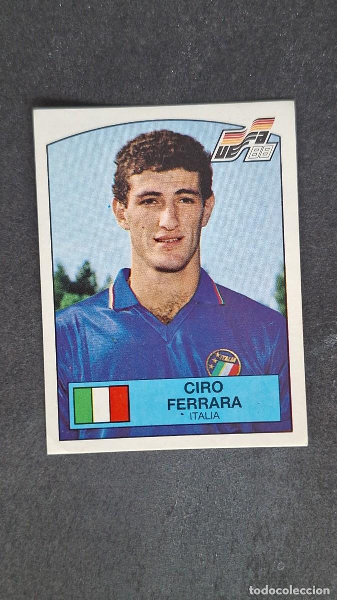 Cromos de F&uacute;tbol: L2 CIRO FERRARA SELECCION ITALIA 82 EUROCOPA ALEMANIA 88 1988 PANINI NUNCA PEGADO SIN PEGAR