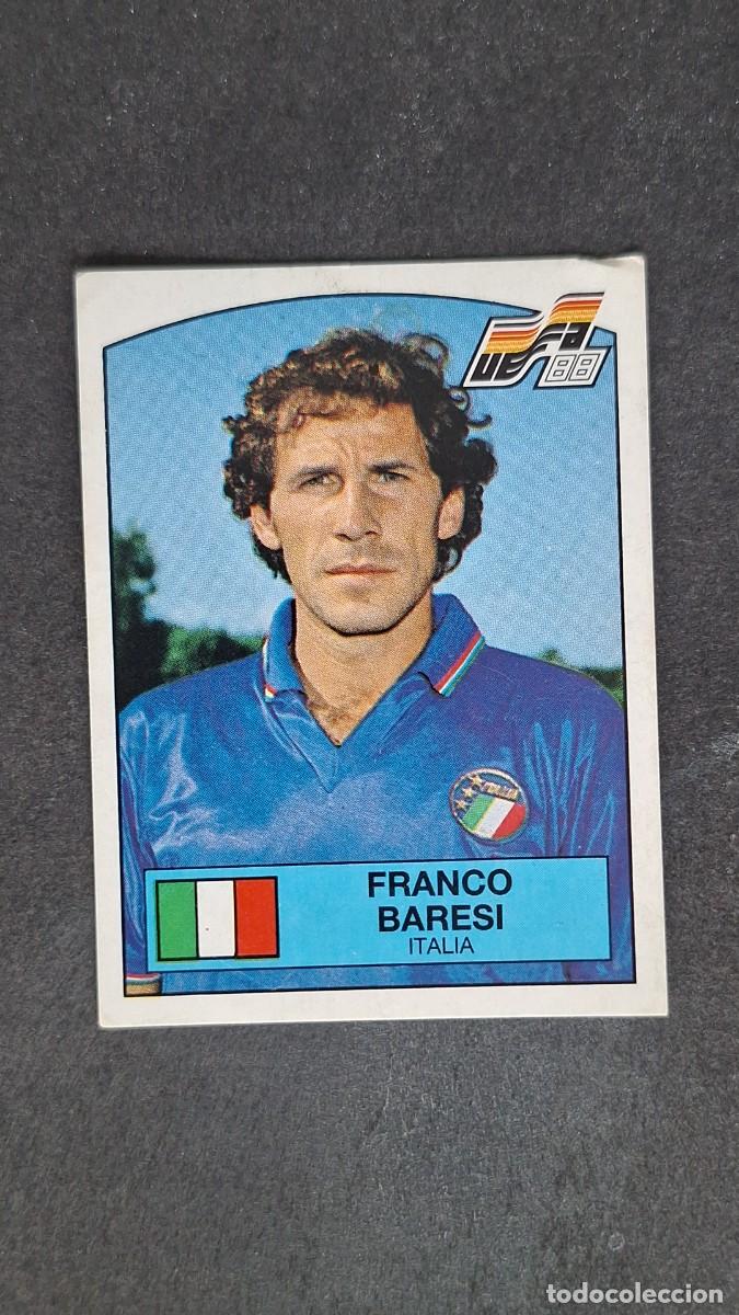 Cromos de F&uacute;tbol: L2 FRANCO BARESI SELECCION ITALIA 83 EUROCOPA ALEMANIA 88 1988 PANINI NUNCA PEGADO SIN PEGAR