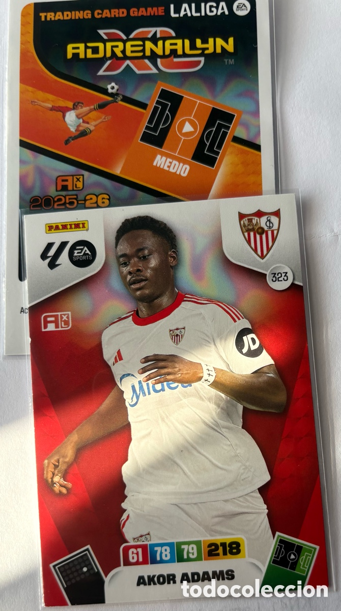 Cromos de F&uacute;tbol: ADRENALYN 25-26/SEVILLA 323