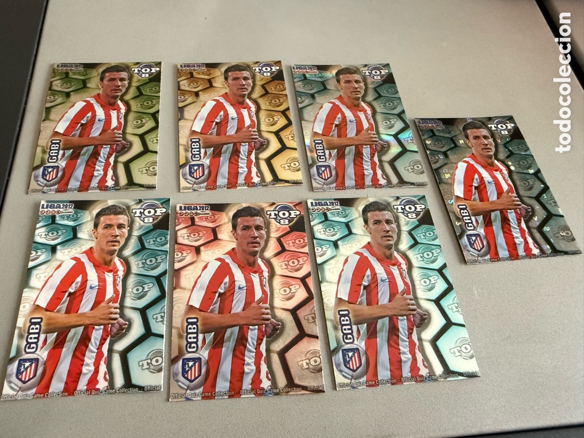 Football Stickers: MUNDICROMO 2012. n 611. Top 8. GABI. 7 cromos diferentes