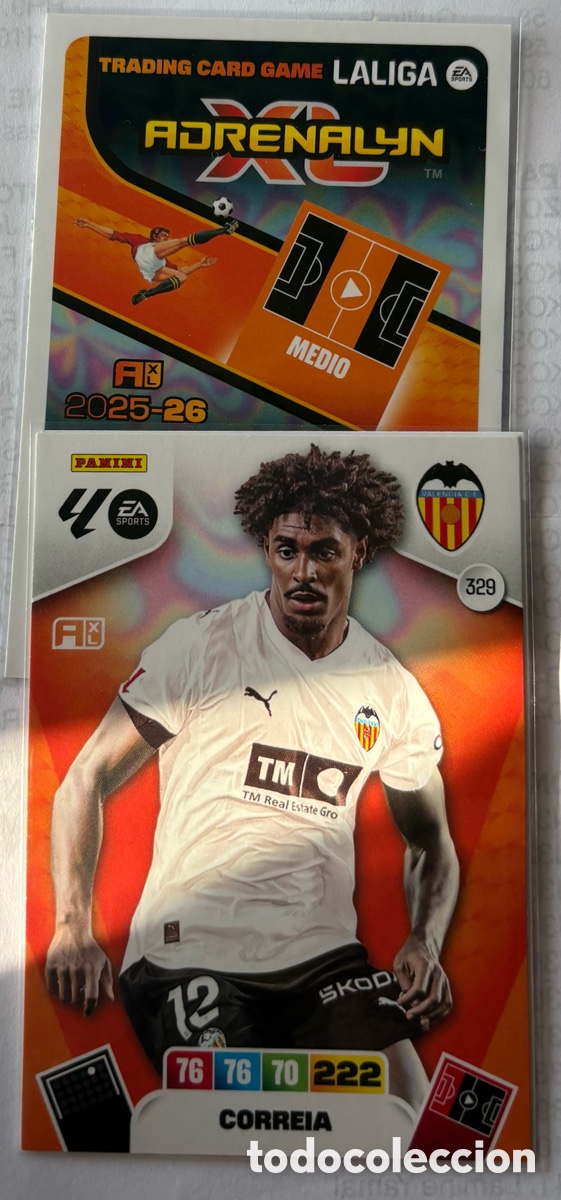 Cromos de F&uacute;tbol: ADRENALYN XL 25 26 VALENCIA 329