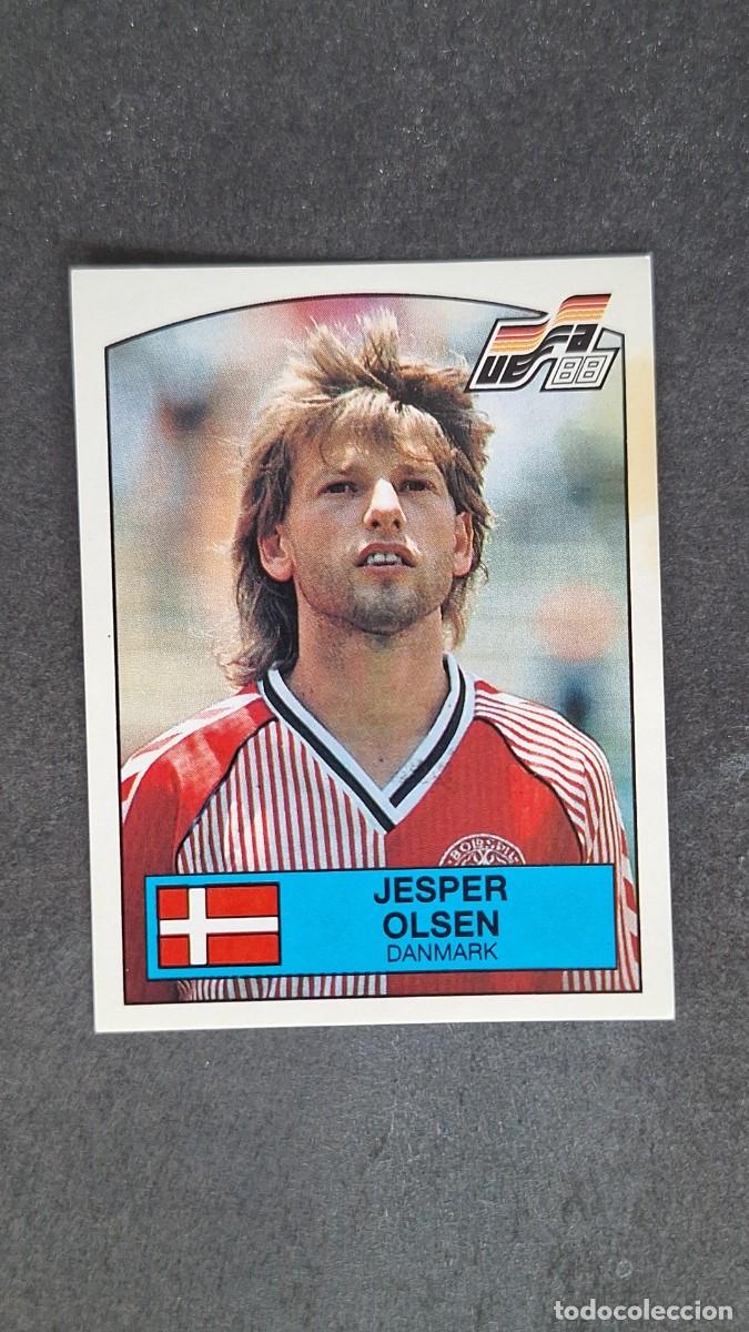 Cromos de F&uacute;tbol: L2 JESPER OLSEN SELECCION DINAMARCA 121 EUROCOPA ALEMANIA 88 1988 PANINI NUNCA PEGADO SIN PEGAR
