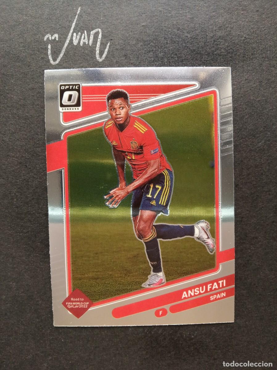 Football Stickers: N&ordm; 146 OPTIC ANSU FATI ESPA&Ntilde;A BARCELONA ⚽ PANINI &reg; DONRUSS ROAD FIFA WORLD CUP QATAR 2021 2022 21 22