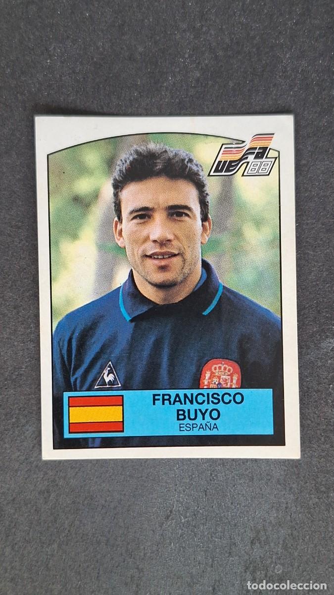 Football Stickers: L2 FRANCISCO BUYO SELECCION ESPA&Ntilde;A 134 EUROCOPA ALEMANIA 88 1988 PANINI NUNCA PEGADO SIN PEGAR