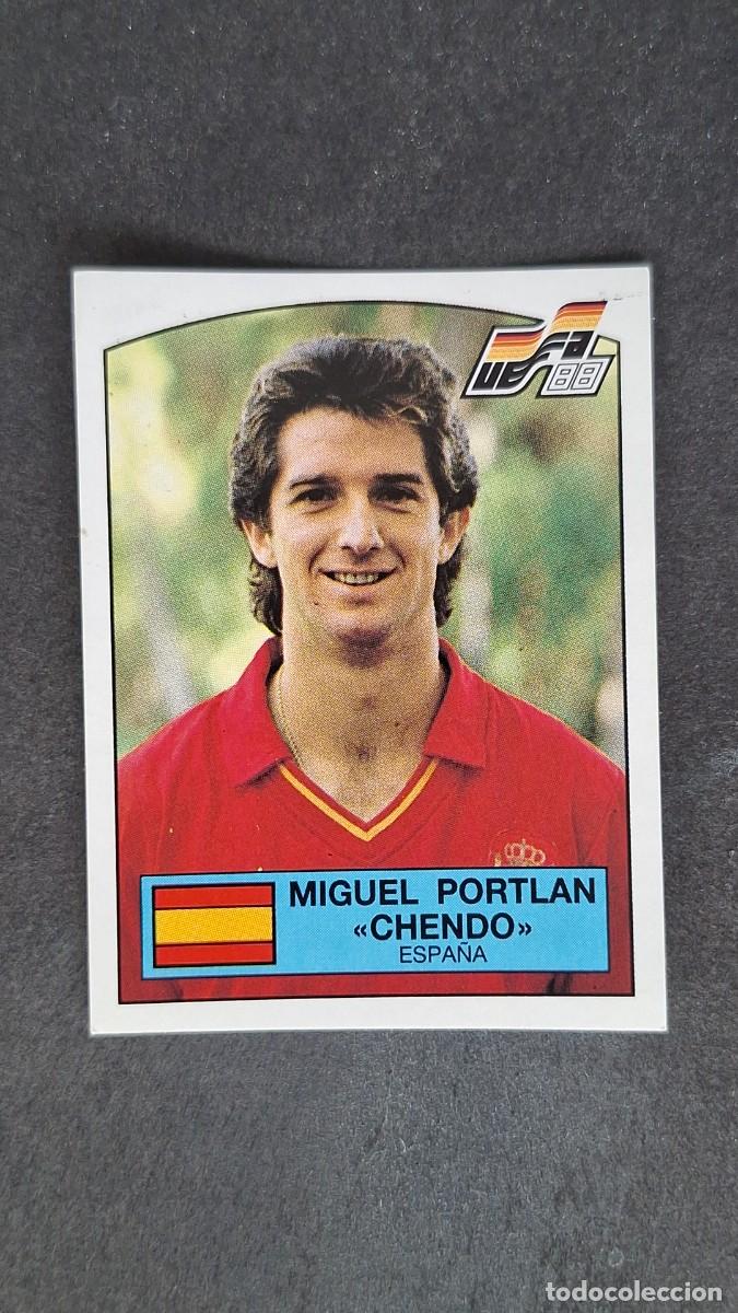 Football Stickers: L2 MIGUEL P. CHENDO SELECCION ESPA&Ntilde;A 135 EUROCOPA ALEMANIA 88 1988 PANINI NUNCA PEGADO SIN PEGAR