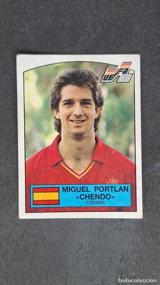 Football Stickers: L2 MIGUEL P. CHENDO SELECCION ESPA&Ntilde;A 135 EUROCOPA ALEMANIA 88 1988 PANINI NUNCA PEGADO SIN PEGAR