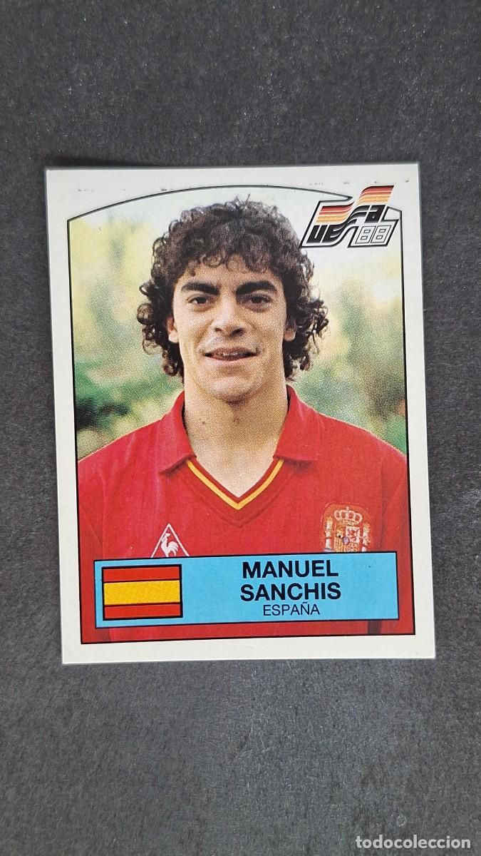 Football Stickers: L2 MANUEL SANCHIS SELECCION ESPA&Ntilde;A 137 EUROCOPA ALEMANIA 88 1988 PANINI NUNCA PEGADO SIN PEGAR