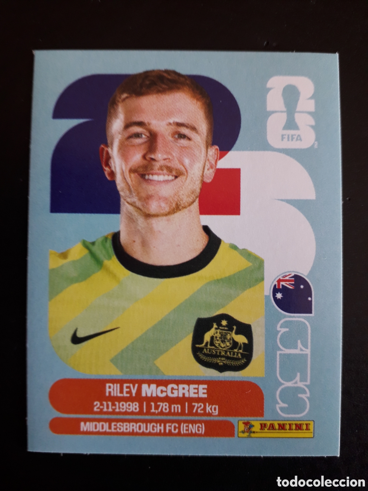 Football Stickers: McGREE AUSTRALIA AUS 12 MUNDIAL F&Uacute;TBOL 2026 FIFA WORLD CUP PANINI SIN PEGAR PEDIDO M&Iacute;NIMO 3&euro;