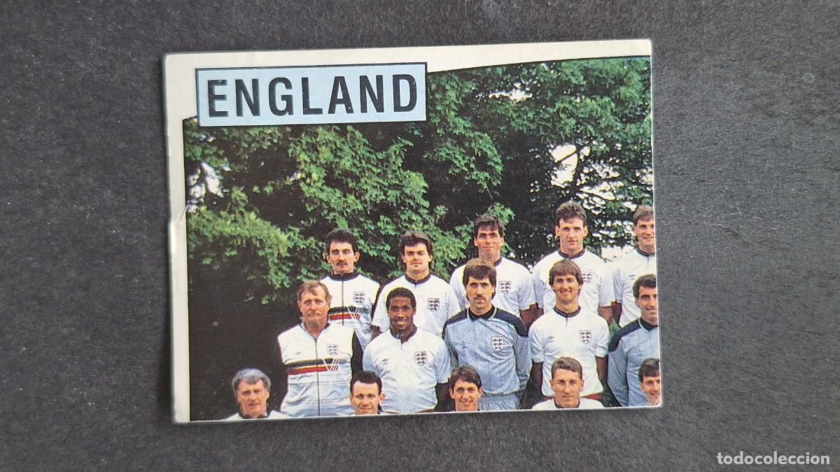 Cromos de F&uacute;tbol: L2 EQUIPO SELECCION INGLATERRA 153 EUROCOPA ALEMANIA 88 1988 PANINI NUNCA PEGADO SIN PEGAR