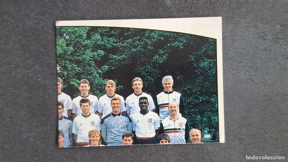 Cromos de F&uacute;tbol: L2 EQUIPO SELECCION INGLATERRA 154 EUROCOPA ALEMANIA 88 1988 PANINI NUNCA PEGADO SIN PEGAR