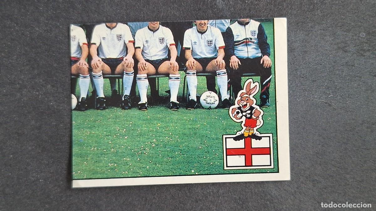 Cromos de F&uacute;tbol: L2 EQUIPO SELECCION INGLATERRA 156 EUROCOPA ALEMANIA 88 1988 PANINI NUNCA PEGADO SIN PEGAR