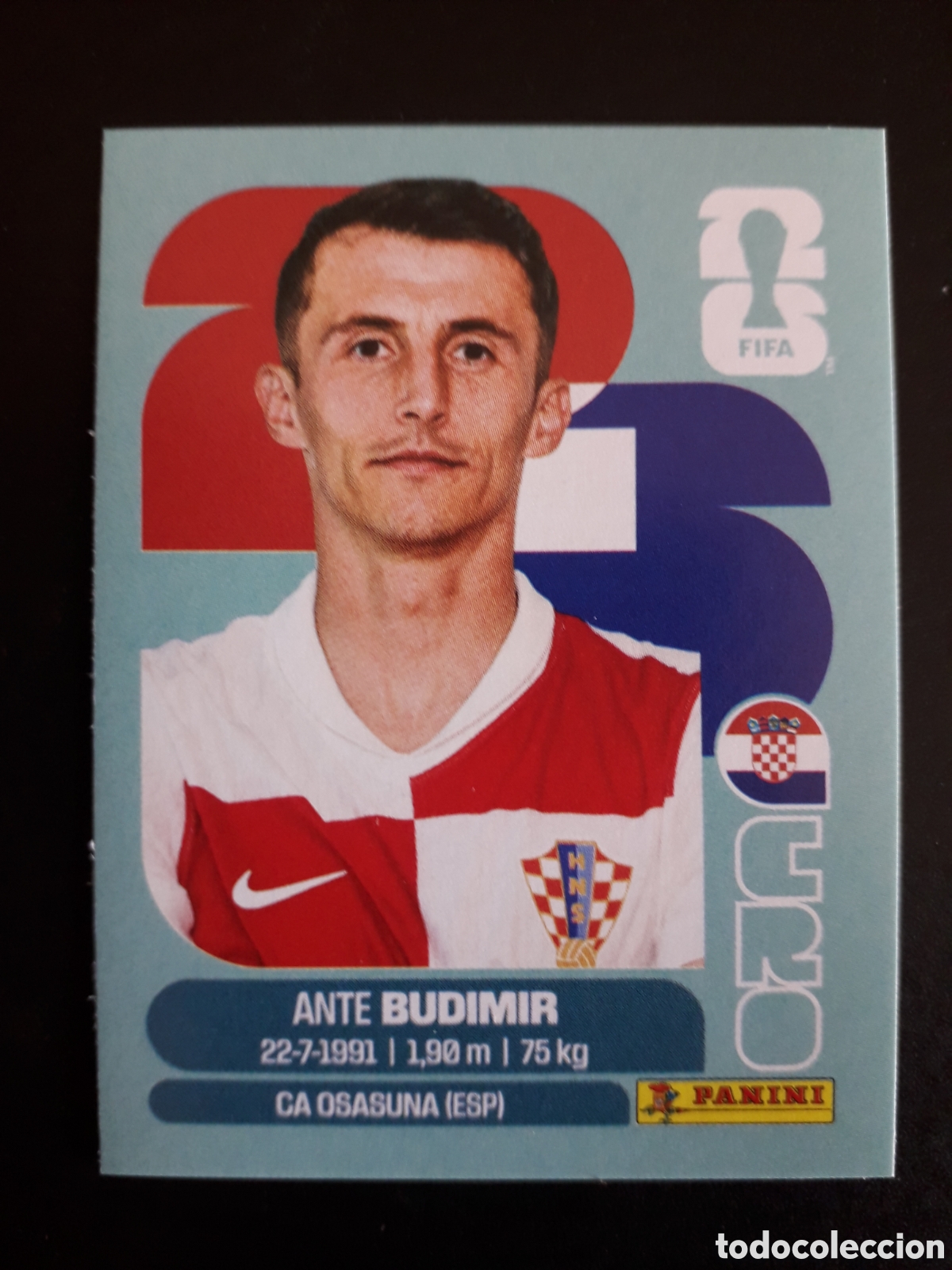 Cromos de F&uacute;tbol: BUDIMIR CROACIA CRO 18 MUNDIAL F&Uacute;TBOL 2026 FIFA WORLD CUP PANINI SIN PEGAR PEDIDO M&Iacute;NIMO 3&euro;