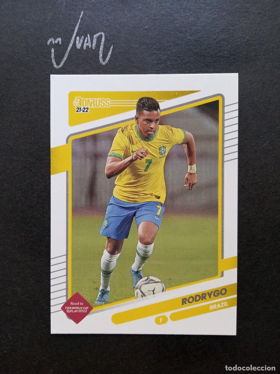 Cromos de F&uacute;tbol: N&ordm; 24 RODRYGO BRASIL REAL MADRID ⚽ PANINI &reg; DONRUSS ROAD FIFA WORLD CUP QATAR 2021 2022 21 22 NUEVO