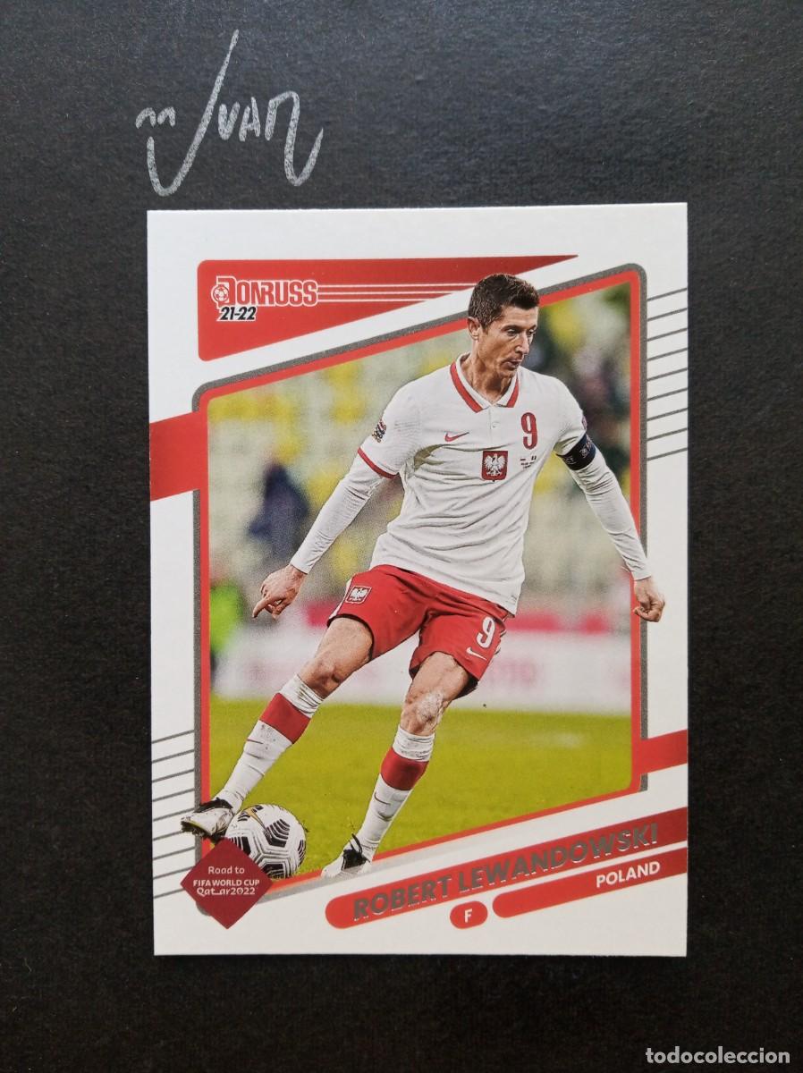 Cromos de Futebol: 108 LEWANDOWSKI POLONIA BARCELONA ⚽ PANINI &reg; DONRUSS ROAD FIFA WORLD CUP QATAR 2021 2022 21 22 NUEVO