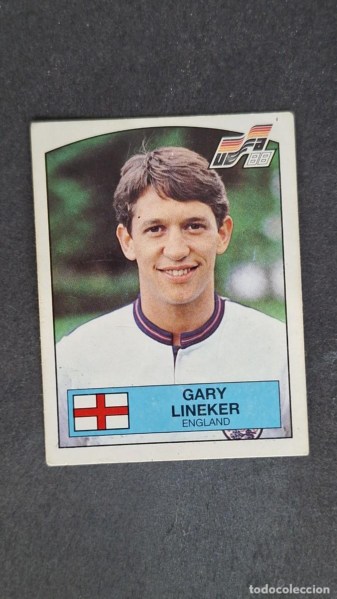 Fu&szlig;ball-Sticker: L2 GARY LINEKER SELECCION INGLATERRA 177 EUROCOPA ALEMANIA 88 1988 PANINI NUNCA PEGADO SIN PEGAR