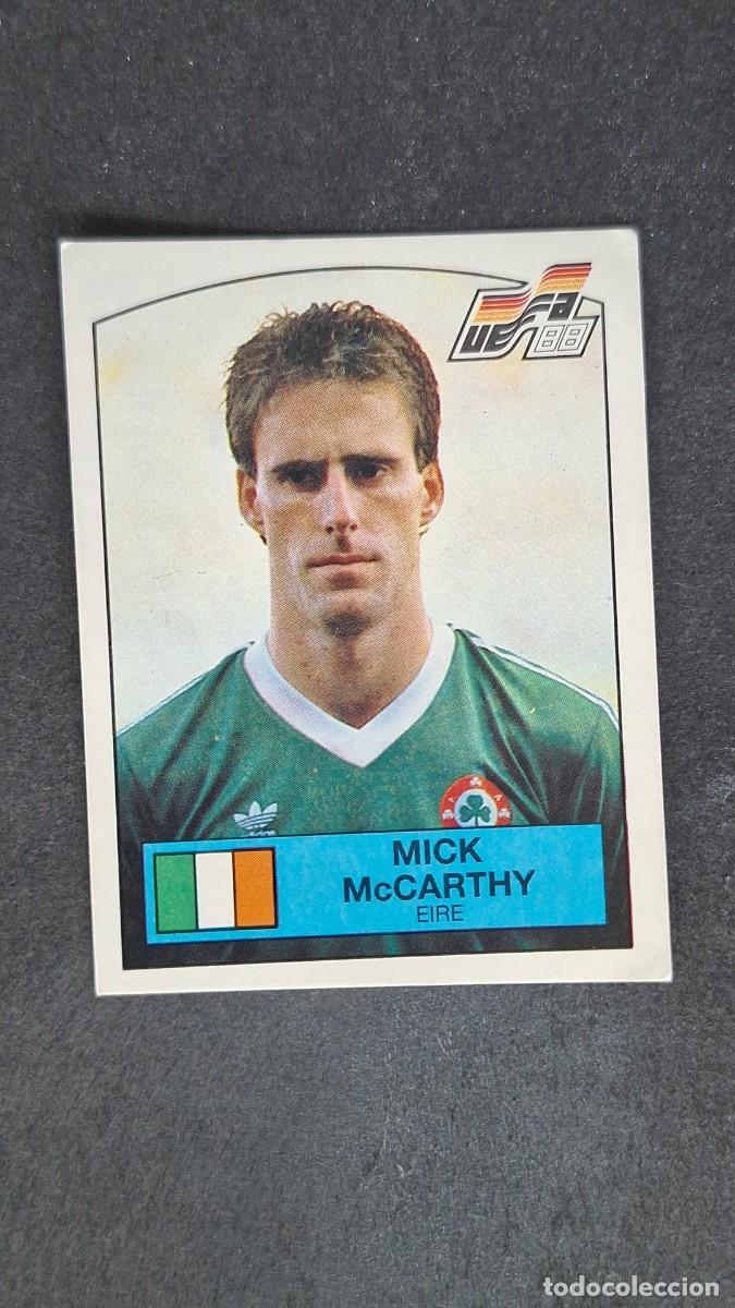 Cromos de F&uacute;tbol: L2 MICK McCARTHY SELECCION EIRE 192 EUROCOPA ALEMANIA 88 1988 PANINI NUNCA PEGADO SIN PEGAR
