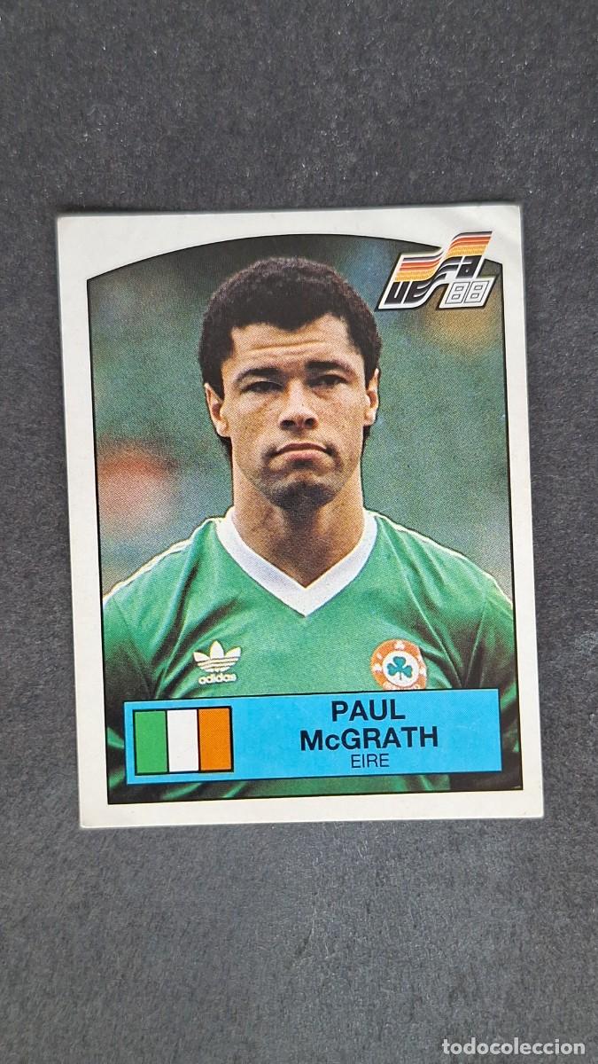 Cromos de F&uacute;tbol: L2 PAUL McGRATH SELECCION EIRE 193 EUROCOPA ALEMANIA 88 1988 PANINI NUNCA PEGADO SIN PEGAR