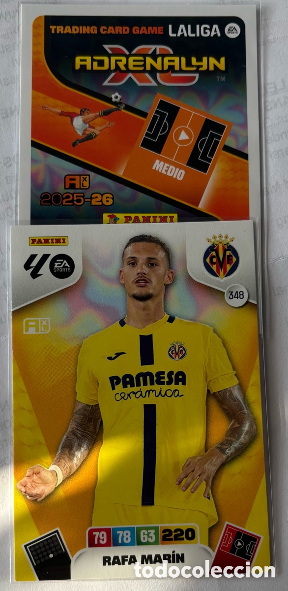 Cromos de F&uacute;tbol: ADRENALYN 25-26 VILLA 348