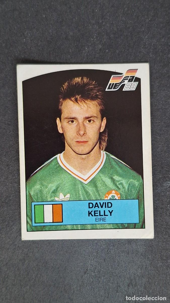 Cromos de F&uacute;tbol: L2 DAVID KELLY SELECCION EIRE 206 EUROCOPA ALEMANIA 88 1988 PANINI NUNCA PEGADO SIN PEGAR